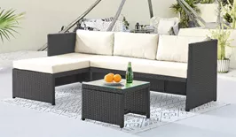 מערכת ישיבה פינתית לחצר