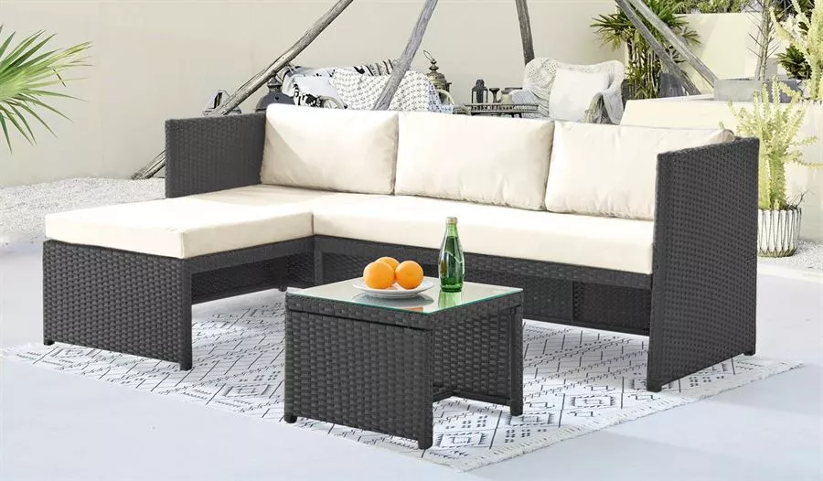 מערכת ישיבה פינתית לחצר