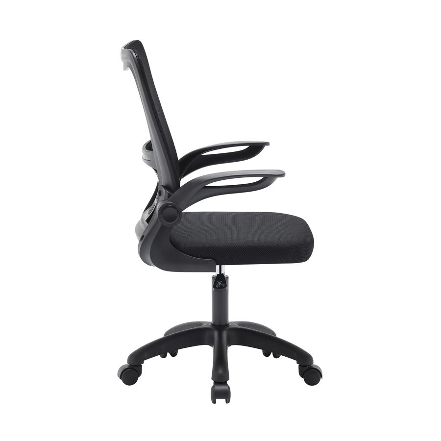 כיסא מחשב יוקרתי דגם WINSTON עם ידיות מתכווננות וגב רשת נושם בצבע אפור בשילוב שחור מתצוגה ועודפים