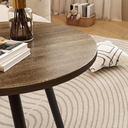 תקריב שולחן קפה