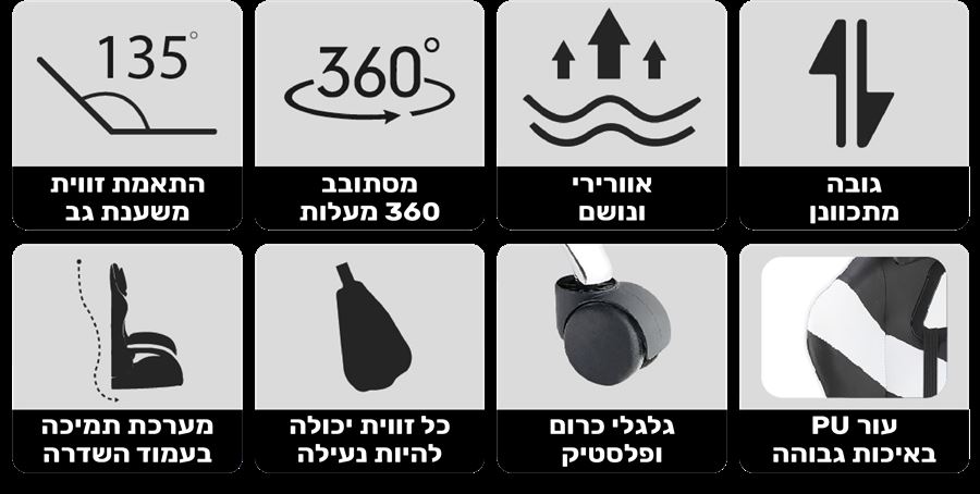 כסא גיימינג עם בסיס מתכת וגב גבוה דגם PRO3 צבע אדום מתצוגה ועודפים