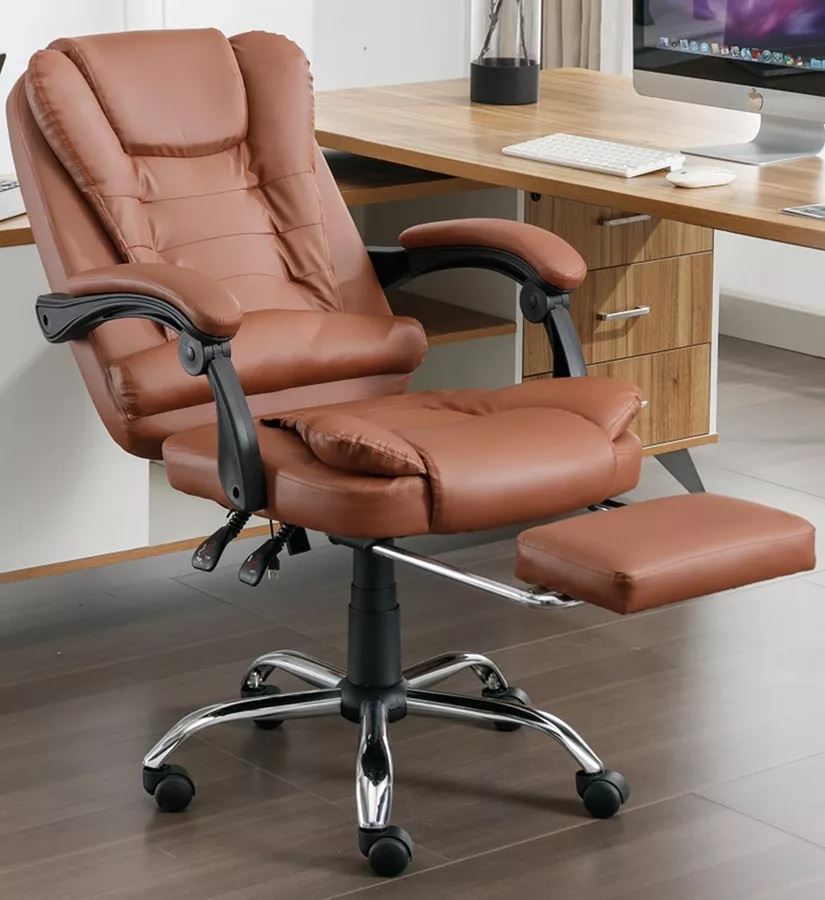 כסא מנהלים עם הדום מצב פתוח