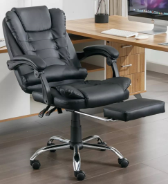 כסא מנהלים עם הדום מצב פתוח