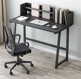 עמדת עבודה כולל מדפים ומקום אחסון ברוחב 80 ס"מ דגם VERDI מתצוגה ועודפים homeford