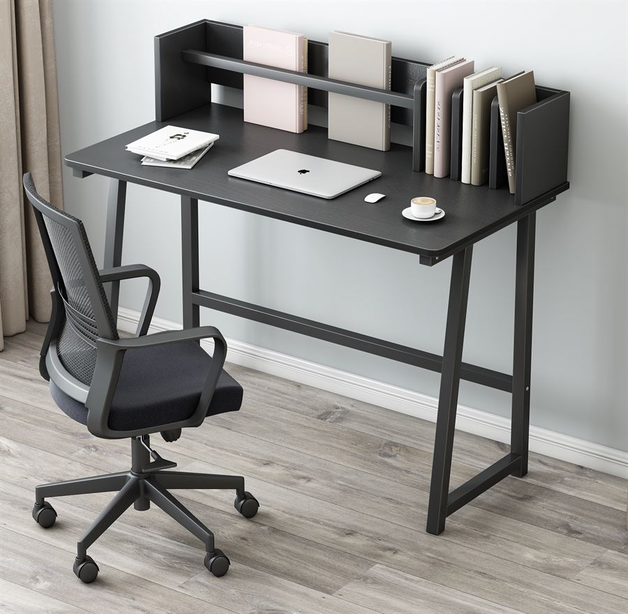 עמדת עבודה כולל מדפים ומקום אחסון ברוחב 80 ס