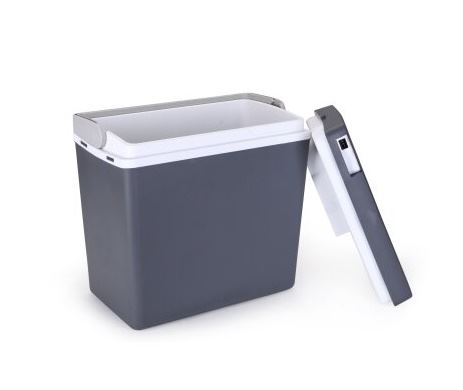 מקרר חשמלי לרכב 24 ליטרים בעל דופן כפולה מתצוגה ועודפים